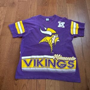 Men’s Vintage Minnesota Vikings Double Sided T-Shirt Size Large 1994